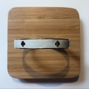 ** EVERYTHING $10 ** KATE SPADE White and Gold Bangle Bracelet